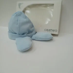 Conjunto gorro y manopla algodón.