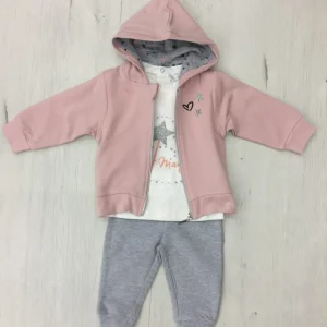 Chandal felpa tres piezas.