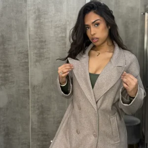 Abrigo Oversive Beige