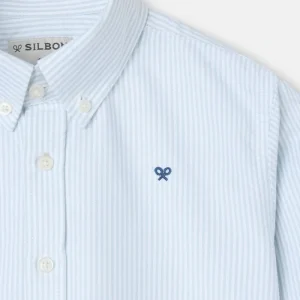 CAMISA RAQUETA OXFORD RAYAS VERDE SILBON