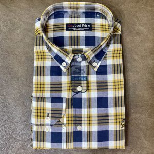 Camisa cuadros CoolBike mostaza