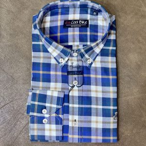 Camisa CoolBike cuadros azul