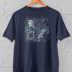 Camiseta hombre caracolas de mar