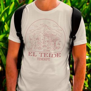 Camiseta hombre Teide line art