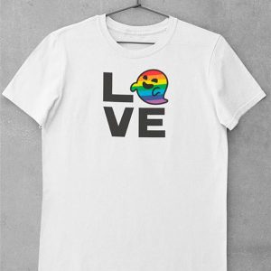 Camiseta LGBT love fantasma