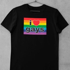 Camiseta LGBT I love gays