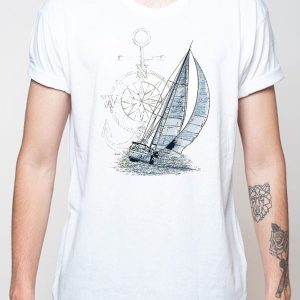 Camiseta para hombre marinera velero original