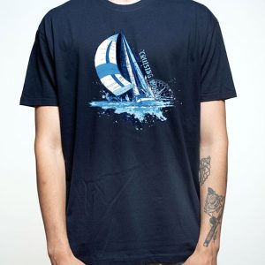 Camiseta para hombre marinera con velero