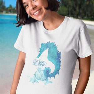 Camiseta mujer caballito de mar