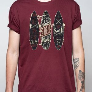 Camiseta para hombre original de estilo surfero