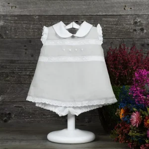 Vestido corto y cubrepañal