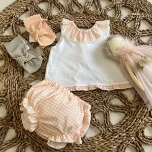 CONJUNTO LITTLE VICHY MELOCOTÓN, PANGASA