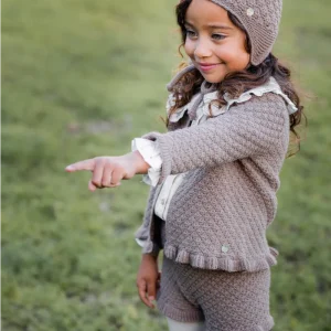 CONJUNTO NIÑA TRES PIEZAS POMPON PAZ RODRIGUEZ