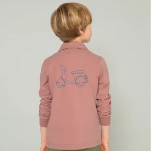 POLO RUGBY ROSA ENVEJECIDO LOGO SCOTTA