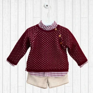 CONJUNTO PARIS NIÑO VALENTINA BEBES