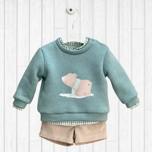 CONJUNTO NIÑO OSO DONATELLA VALENTINA BEBES