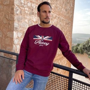 Sudadera granate Abbey
