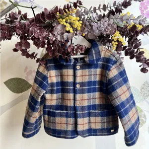 CHAQUETON ABRIGO CUADROS BE MORE KIDS