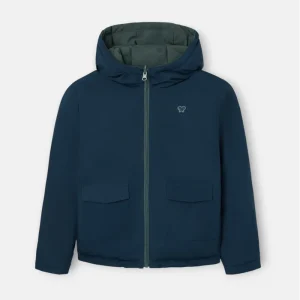 ABRIGO REVERSIBLE VERDE MARINO SILBON