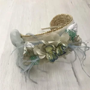 Diadema Comunión Flores Esmeralda