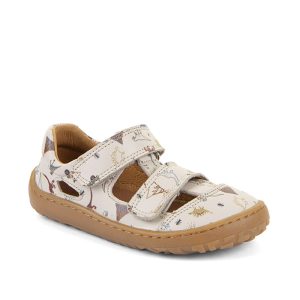 Froddo – .Sandalia barefoot dinosaurios beige