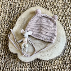 GORRO PUNTO 2 POMPONES ROSA PAZ RODRIGUEZ