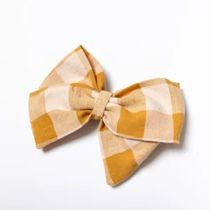 LAZO CUADROTES MOSTAZA  KIDS CHOCOLATE