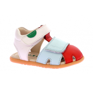 Kickers – Sumkratch sandalia piel rojo azul