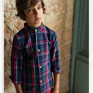 CAMISA NIÑO TARTAN KIDS CHOCOLATE