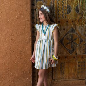 VESTIDO RAYAS MULTICOLOR KIDS CHOCOLATE