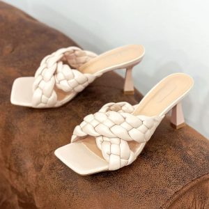 Mules trenzados cruzados