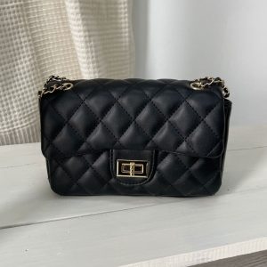 Bolso acolchado pequeño negro