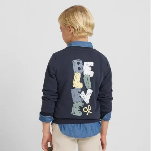 SUDADERA BELIEVE AZUL MARINO SILBON