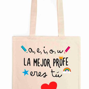Tote bag La mejor profe eres tú