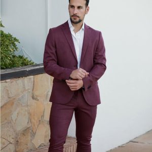 Traje Selinac burdeos