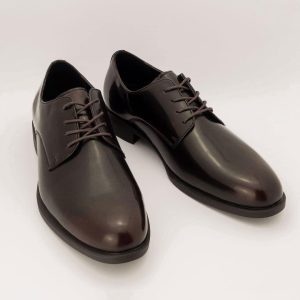 Zapatos vestir cordones caoba